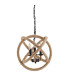 Regia Wire Frame Pendant Ceiling Light Beige 3xE14-7