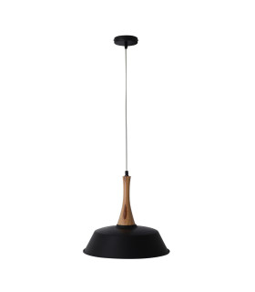 Culum Dome Pendant Ceiling Light Black 1xE27-1