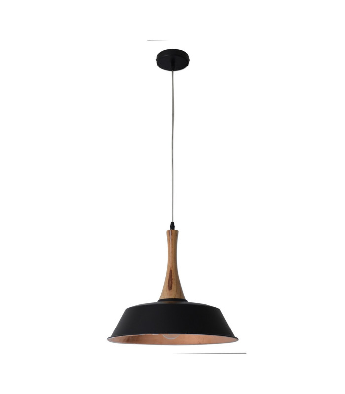 Culum Dome Pendant Ceiling Light Black 1xE27-5
