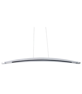 Bow Dimmable LED Bar Pendant Ceiling Light Chrome 3000K-1