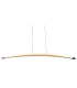 Bow Dimmable LED Bar Pendant Ceiling Light Chrome 3000K-3