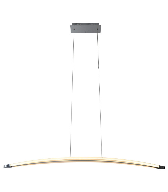Bow Dimmable LED Bar Pendant Ceiling Light Chrome 3000K-4