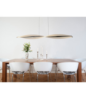 Nina Dimmable LED Bar Pendant Ceiling Light Steel-Blank 2954K-2