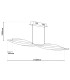 Nina Dimmable LED Bar Pendant Ceiling Light Steel-Blank 2954K-3
