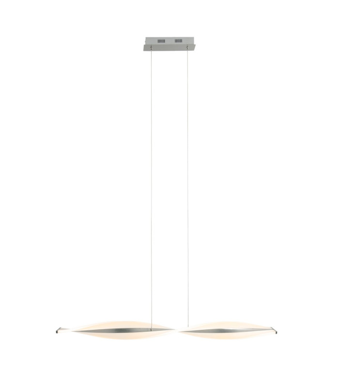 Nina Dimmable LED Bar Pendant Ceiling Light Steel-Blank 2954K-4