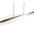 Nina Dimmable LED Bar Pendant Ceiling Light Steel-Blank 2954K-7
