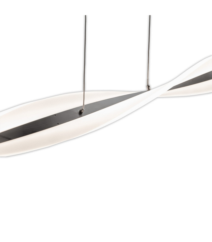 Nina Dimmable LED Bar Pendant Ceiling Light Steel-Blank 2954K-7