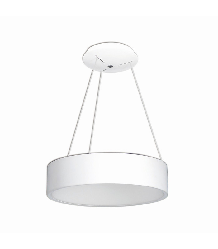 Carla Dimmable LED 45cm Cylindrical Pendant Ceiling Light White 2700-6000K Remote Control-1