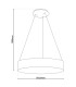 Carla Dimmable LED 45cm Cylindrical Pendant Ceiling Light White 2700-6000K Remote Control-3