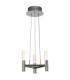 Castle Dimmable LED Multi Arm Pendant Ceiling Light Chrome 3000K-1