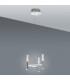 Castle Dimmable LED Multi Arm Pendant Ceiling Light Chrome 3000K-3