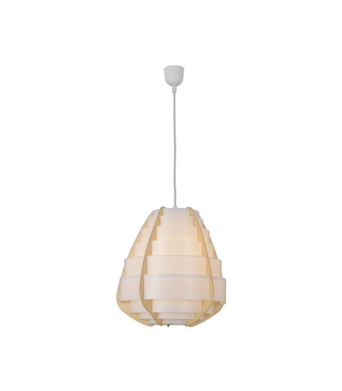 Malmö Pendant Ceiling Light Beige 1xE27-4