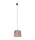 Print Cylindrical Pendant Ceiling Light Brown 1xE27-4