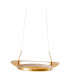 Pisa Dimmable LED Pendant Ceiling Light Gold 3000K-7