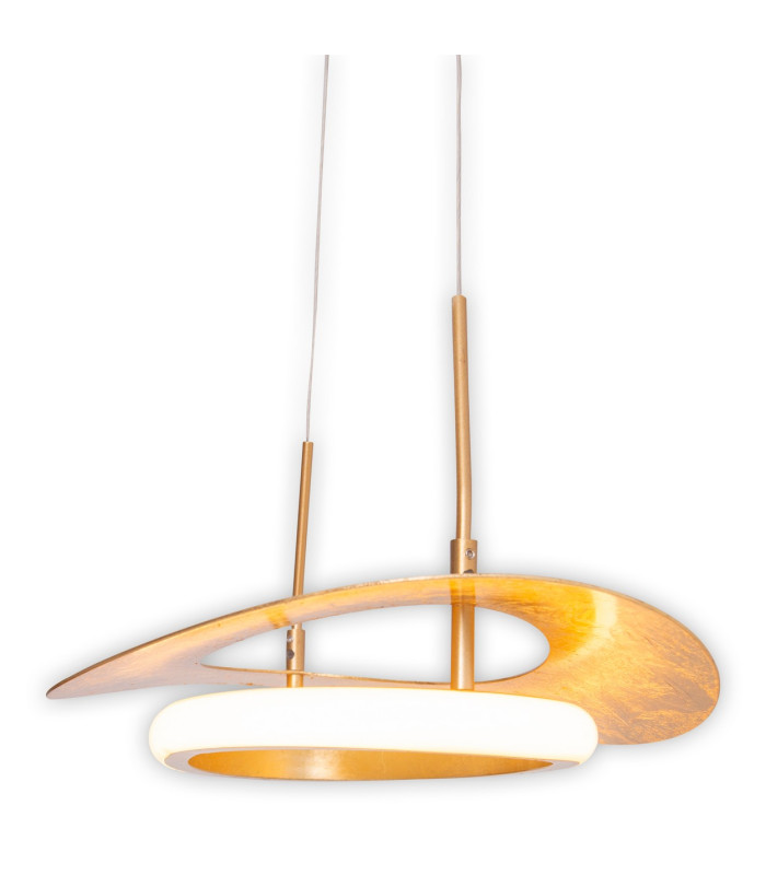 Pisa Dimmable LED Pendant Ceiling Light Gold 3000K-9