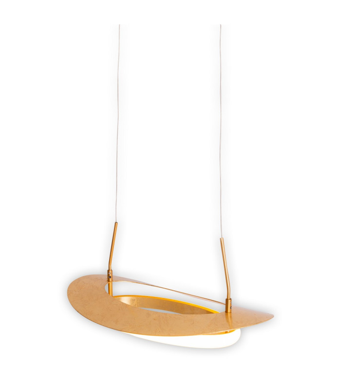 Pisa Dimmable LED Pendant Ceiling Light Gold 3000K-10