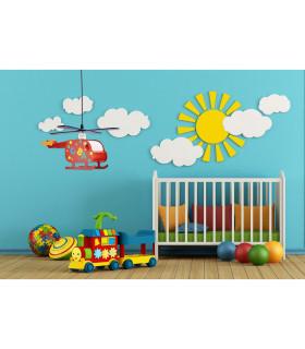 Hubert Childrens Light Multi Colour 1xE27-2