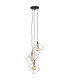 Canto Cluster Pendant Ceiling Light Black 3xE27-8