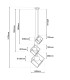 Cadre Cluster Pendant Ceiling Light Black-4