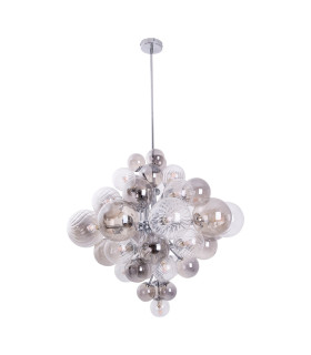 Sphere Spherical Pendant Ceiling Light Chrome-1