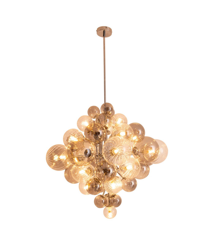 Sphere Spherical Pendant Ceiling Light Chrome-5