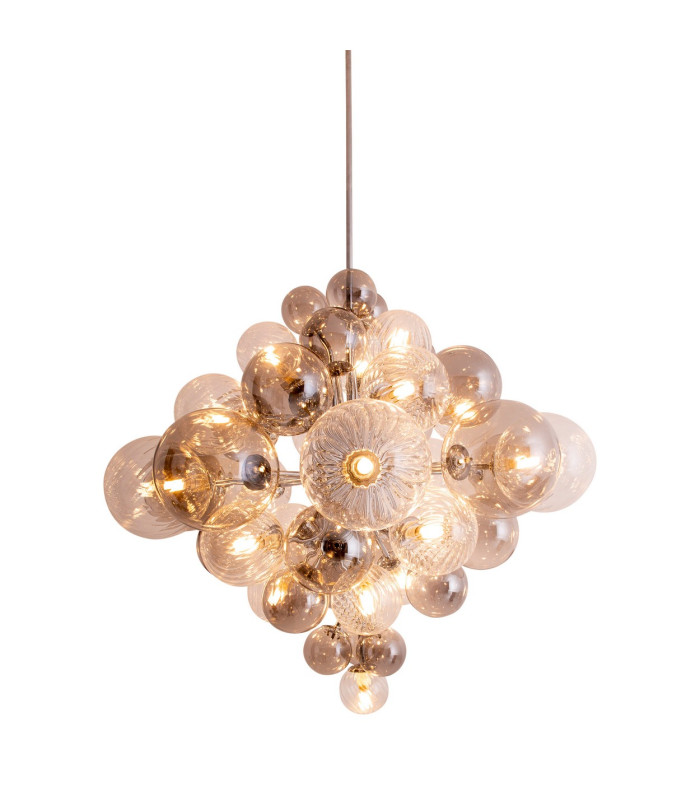 Sphere Spherical Pendant Ceiling Light Chrome-8