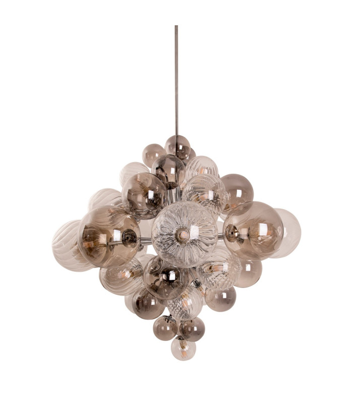 Sphere Spherical Pendant Ceiling Light Chrome-9