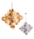 Sphere Spherical Pendant Ceiling Light Chrome-14