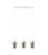 Vidrio Bar Pendant Ceiling Light Silver 3xE27-1