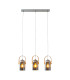 Vidrio Bar Pendant Ceiling Light Silver 3xE27-4