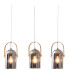 Vidrio Bar Pendant Ceiling Light Silver 3xE27-5