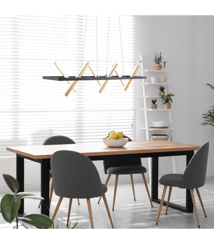 Cadice LED Bar Pendant Ceiling Light Gold 3000K-2