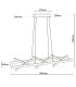Cadice LED Bar Pendant Ceiling Light Gold 3000K-3