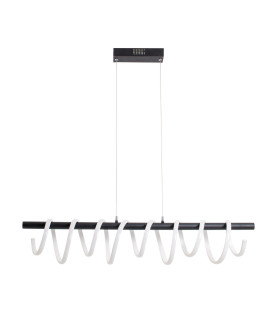 Belleza Dimmable LED Bar Pendant Ceiling Light Black 3200K-1