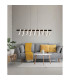 Belleza Dimmable LED Bar Pendant Ceiling Light Black 3200K-4