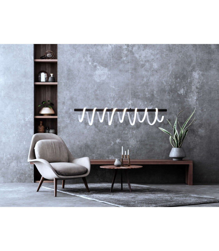 Belleza Dimmable LED Bar Pendant Ceiling Light Black 3200K-5