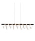 Belleza Dimmable LED Bar Pendant Ceiling Light Black 3200K-8