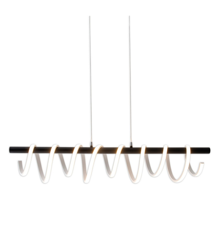 Belleza Dimmable LED Bar Pendant Ceiling Light Black 3200K-8