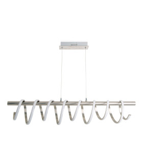 Belleza Dimmable LED Bar Pendant Ceiling Light Satin Nickel 2900K-1