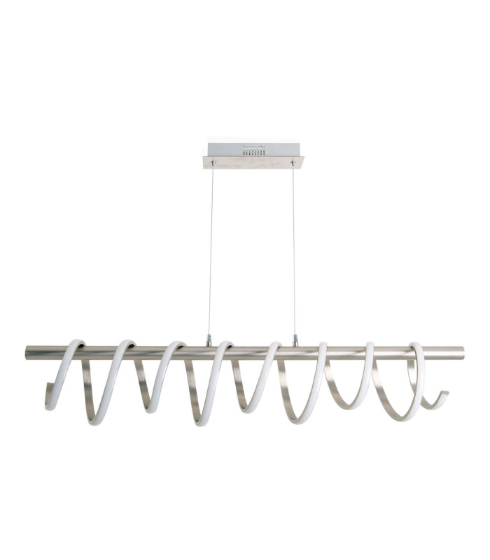 Belleza Dimmable LED Bar Pendant Ceiling Light Satin Nickel 2900K-1