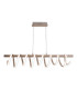 Belleza Dimmable LED Bar Pendant Ceiling Light Satin Nickel 2900K-6