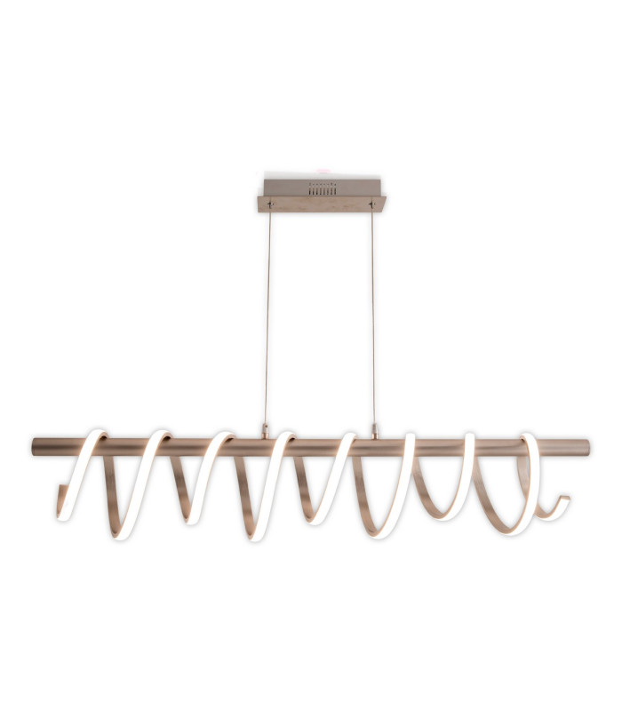 Belleza Dimmable LED Bar Pendant Ceiling Light Satin Nickel 2900K-6