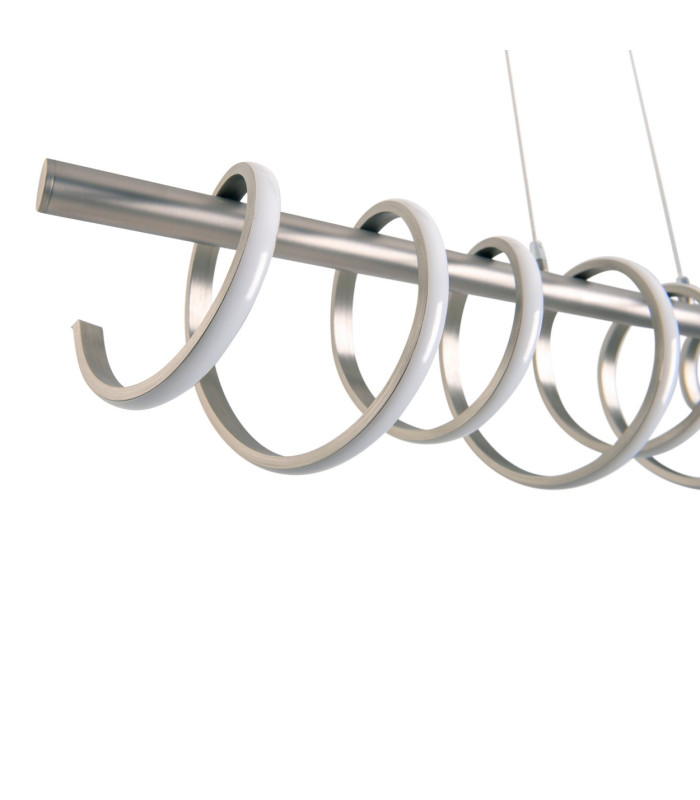 Belleza Dimmable LED Bar Pendant Ceiling Light Satin Nickel 2900K-8