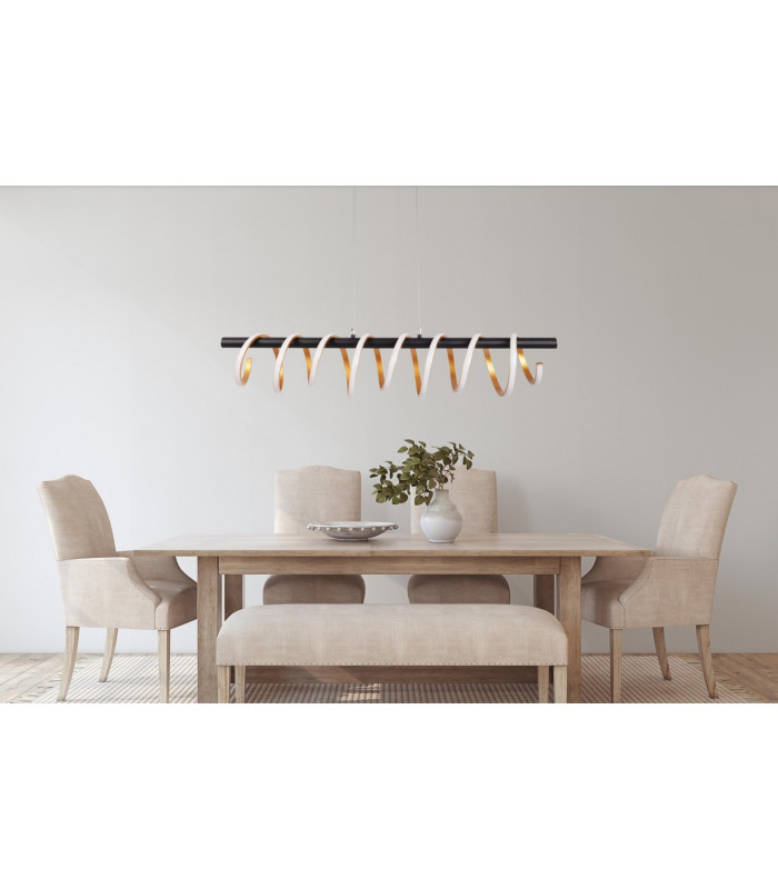 Belleza Dimmable LED Bar Pendant Ceiling Light Gold 2900K-2