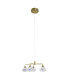 Varna LED Multi Arm Pendant Ceiling Light Brass 2500K-1