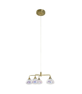 Varna LED Multi Arm Pendant Ceiling Light Brass 2500K-1
