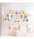 Varna LED Multi Arm Pendant Ceiling Light Brass 2500K-3