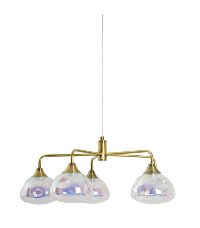 Varna LED Multi Arm Pendant Ceiling Light Brass 2500K-6
