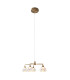 Varna LED Multi Arm Pendant Ceiling Light Brass 2500K-7