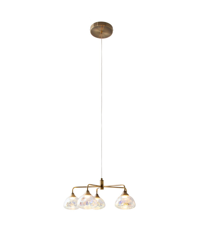 Varna LED Multi Arm Pendant Ceiling Light Brass 2500K-7
